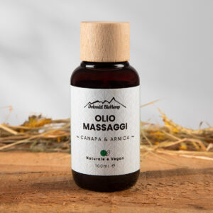 olio massaggi canapa e arnica